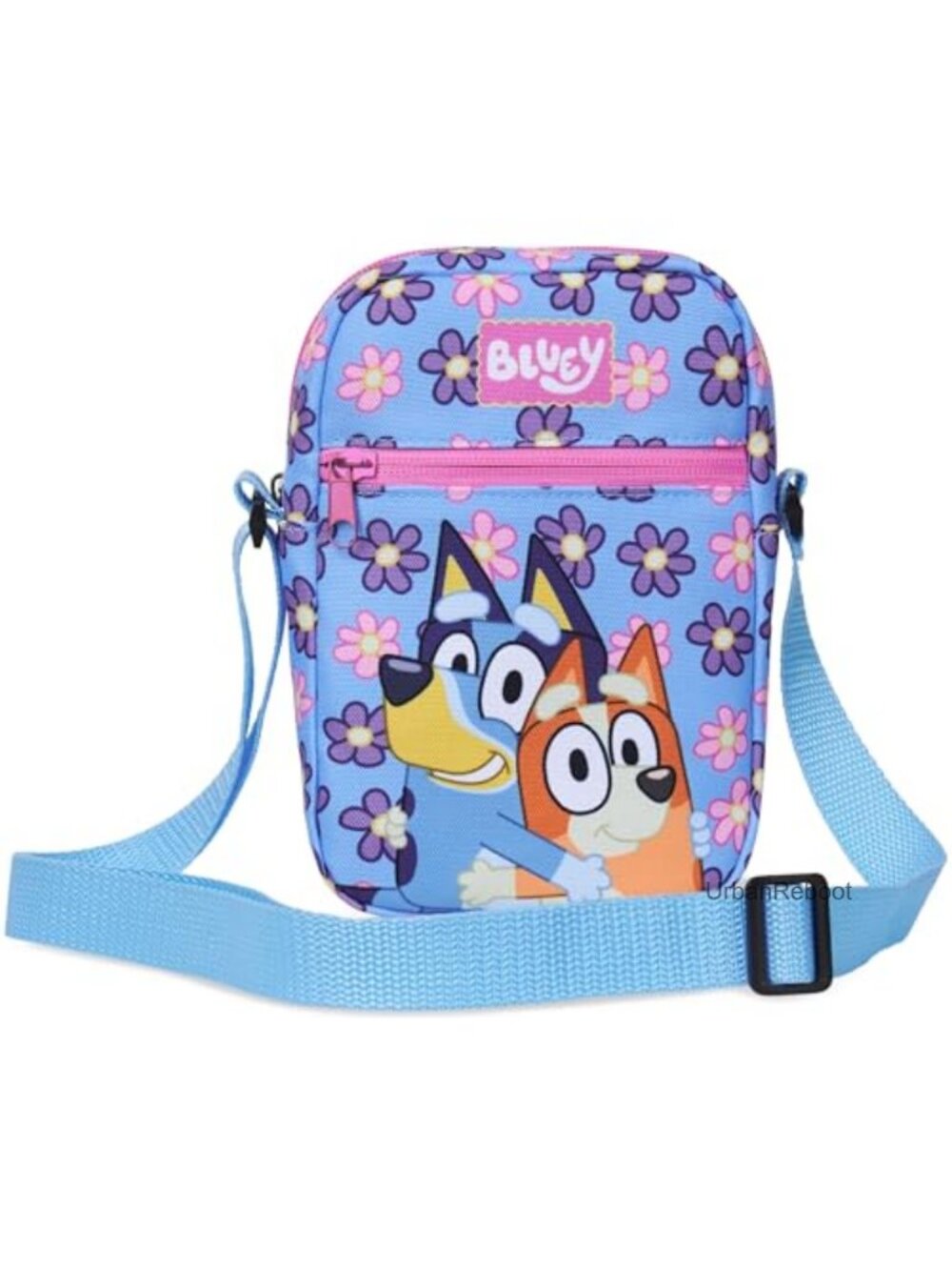 Girls Crossbody Bag Adjustable Strap Zip Closure Bluey Shoulder Bag